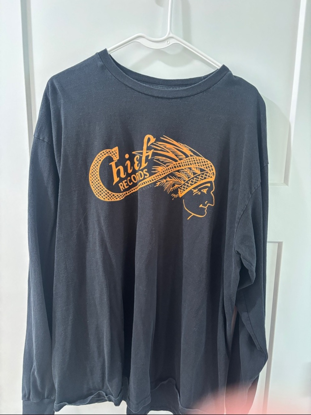 Black Long-Sleeve Logo Tee
